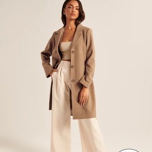 Abercrombie & Fitch Women’s Wool-Blend Dad Coat